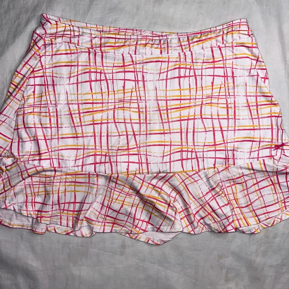 NWOT Women’s Medium Slazenger Polyester Ruffled Pull On Golf Tennis Skort